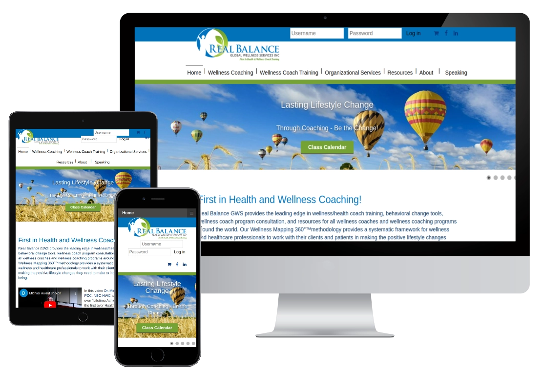 Real Balance Global Wellness Services llc web site